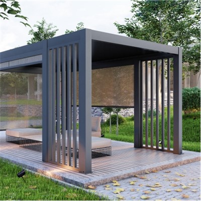 Pergola może przesuwać listwy